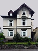 Dieses Bild zeigt ein Baudenkmal. Zweigeschossige Villa Bahnhofstr. 7 Architekt: Schaar & Hinzpeter Baujahr: 1896