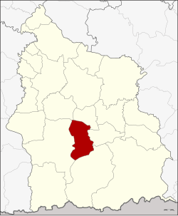 District location in Sisaket province