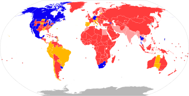 Map of world cannabis laws