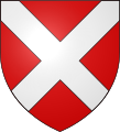 Gules a saltire argent (Neville)