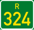 Streeksroete R324 shield