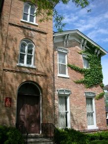 Old two- and three-story brick building