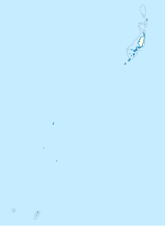 Mapa konturowa Palau, u góry po prawej znajduje się punkt z opisem „Ngaraard”