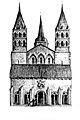 Dessin de l'église Saint-Étienne de Nevers