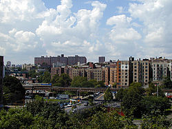 Featherbed Lane, seen from Grand Concourse