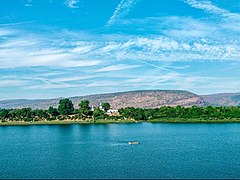 Le fleuve depuis le Sethani Ghat à Hoshangabad.