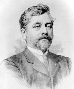 Gustave Eiffel (1832–1923), ingénieur et industriel.