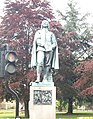 Statue of writer and preacher, John Bunyan, at end of Bedford High Street.