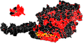 Strongest party by municipality