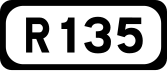 R135 road shield}}