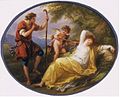 A Sleeping Nymph Watched by a Shepherd by Angelica Kauffman (about 1780, V&A Museum no. 23–1886)