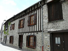 Maison à colombages.