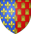 Blason d'Alphonse de France, comte de Poitiers et de Toulouse