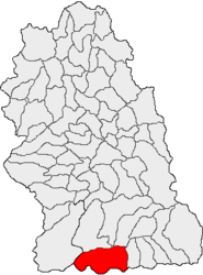 Location in Hunedoara County