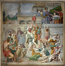 Domenichino, Saint Cecilia Giving Alms, 1612–15, San Luigi dei Francesi, Rome