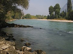 The Adige in the Vallagarina valley.