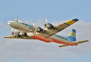 Douglas DC-7 1995 Fairbanks'da.