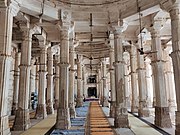 The Friday Mosque of Ahmedabad (1423), which prominently combines Islamic and indigenous Indian architectural forms[279]