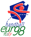 Logo de l'Euro 1998 en Italie.