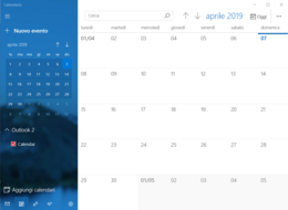 Calendario di Windows su Windows 10