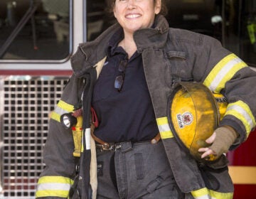 Linda Long, Philadelphia Fire Department's first female battalion chief, retired in 2023 after being diagnosed with brain cancer. (Clem Murray / The Philadelphia Inquirer)