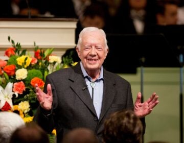 Jimmy Carter smiles