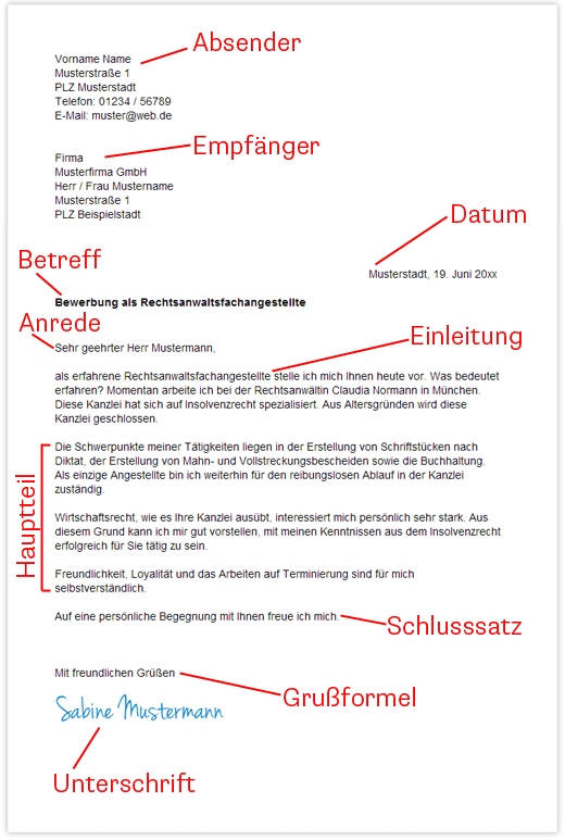 Was gehört in ein Anschreiben? - Einfaches Schreiben, einfaches Lesen