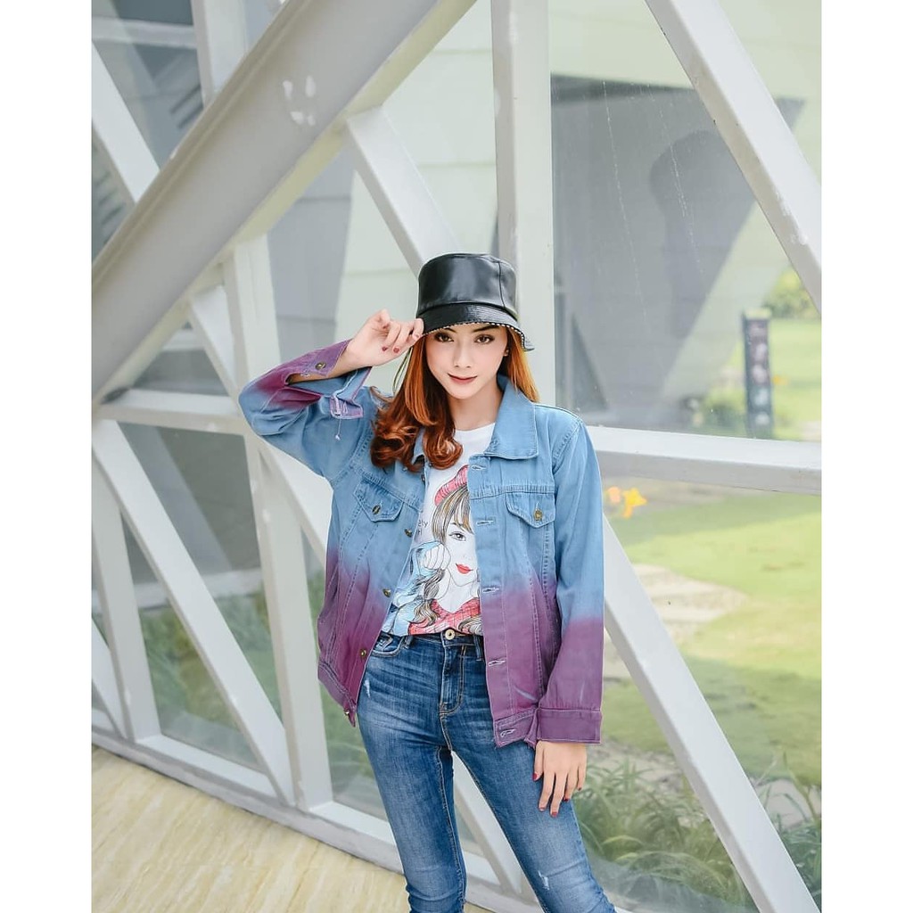 Foto Jaket Jeans Wanita