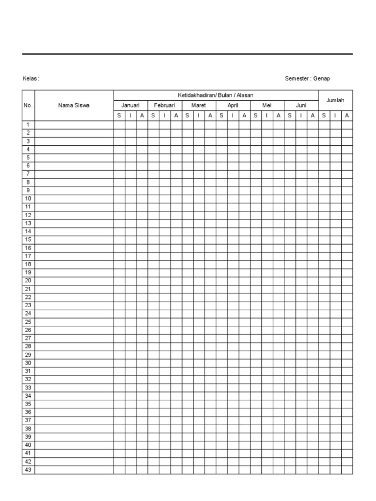 Detail Gambar Absen Siswa Nomer 10