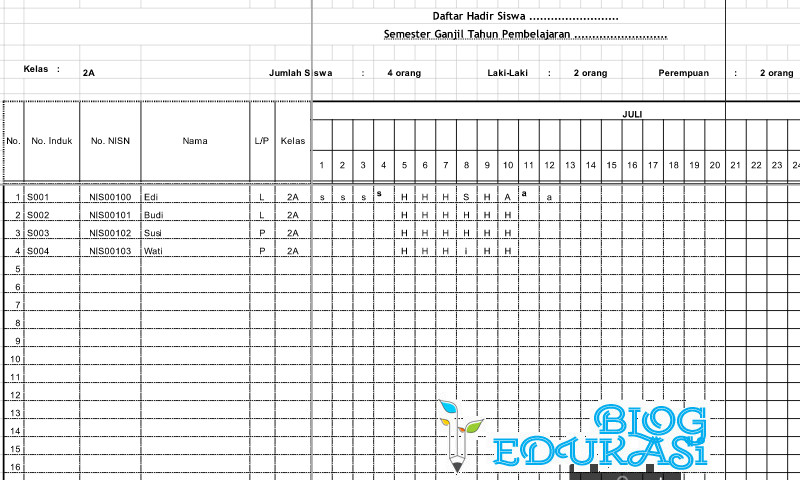 Detail Gambar Absen Siswa Nomer 24