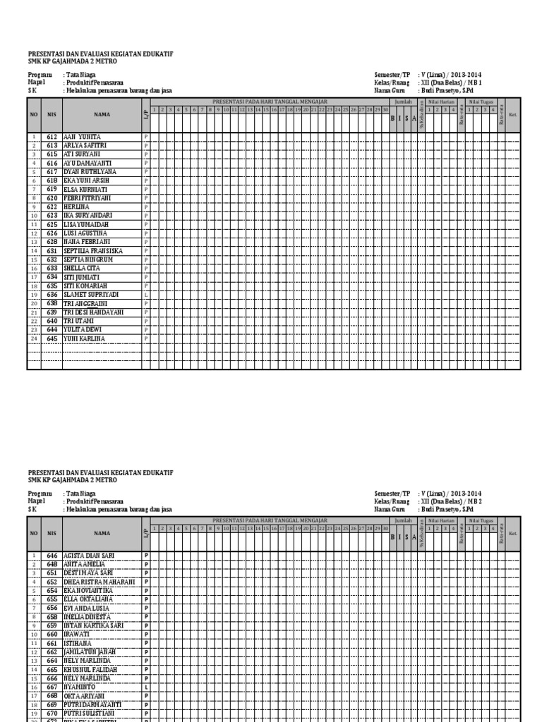 Detail Gambar Absen Siswa Nomer 38