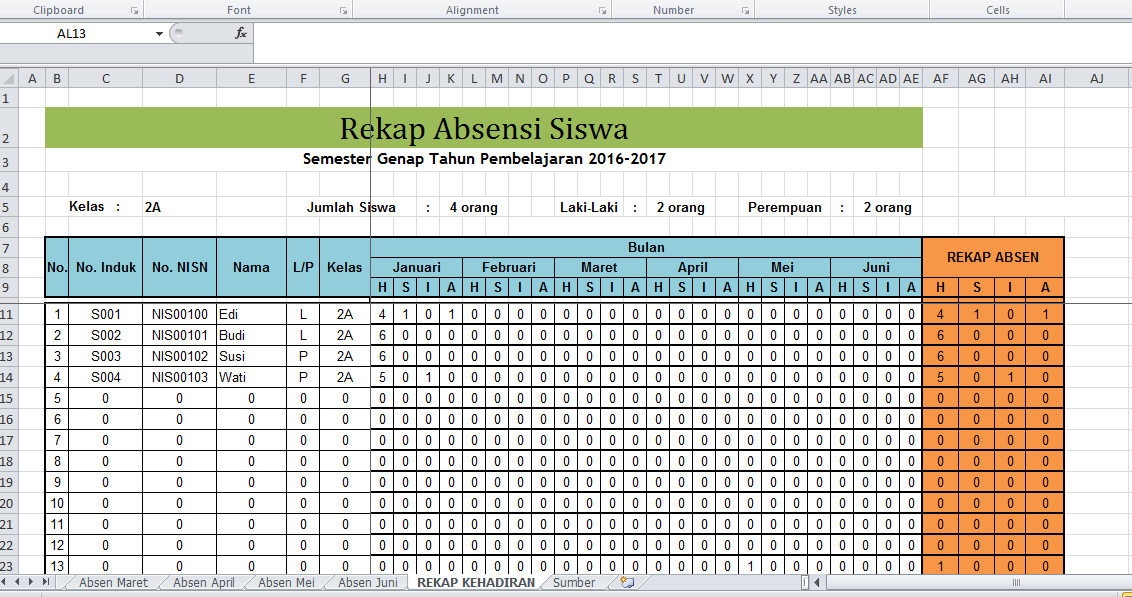 Detail Gambar Absen Siswa Nomer 5