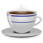 Vector image of cup of coffee