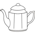 Contour image of a coffee maker