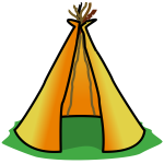 Cartoon teepee