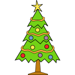 Christmas tree art graphics