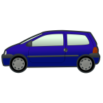 Blue car vector