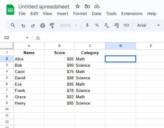 How to Use the STDEV Function in Google Sheets