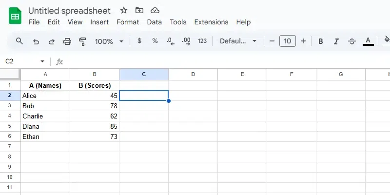 How to Use MAX Function  in Google Sheets