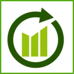 Eco growth vector icon