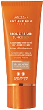 Institut Esthederm Bronz Repair Sunkissed Moderate Sun Crème visage anti-rides, soin protecteur teinté anti-rides fermeté