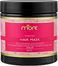 Masque à l'acide hyaluronique et à la biotine pour cheveux More Beauty Hair Mask With Hyaluronic Acid And Biotin