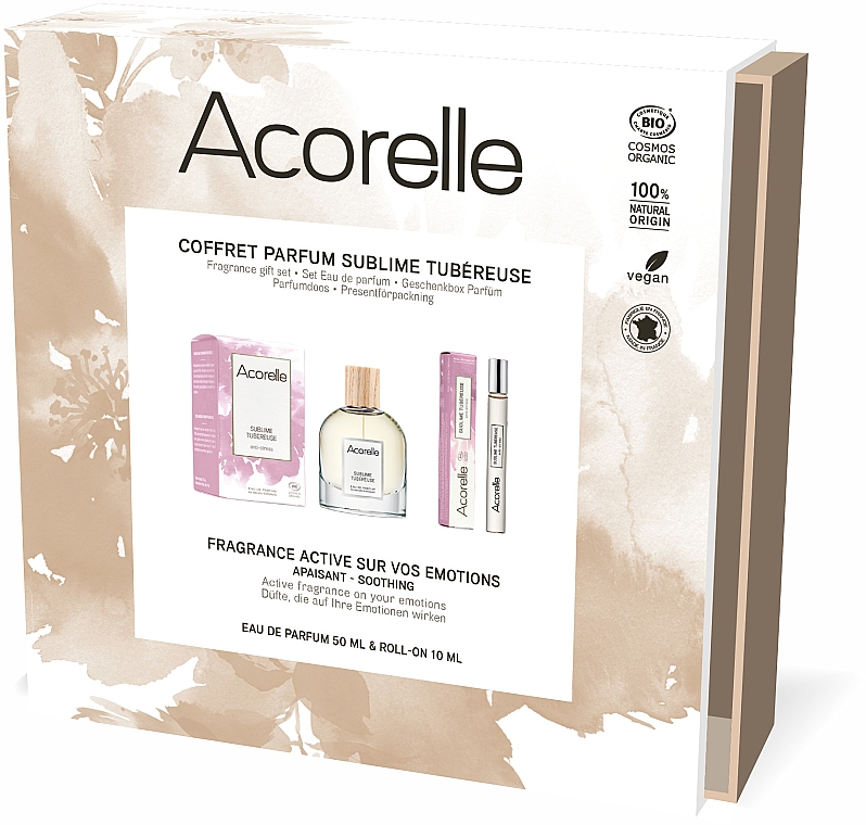 Acorelle Sublime Tubereuse - Set (eau de parfum/50ml + eau de parfum roll-on/10ml)