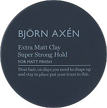 Haarstyling-Ton BjOrn AxEn Extra Matt Clay Super Strong Hold