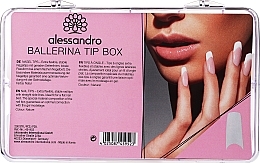 Tips pour ongles, 200 pcs Alessandro International Nagel-Tips Ballerina Tip Box