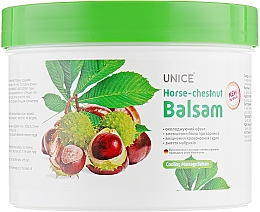 Gel-baume de massage à l’extrait de marron d'Inde Unice Horse Chestnut Balsam