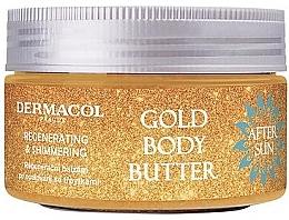 Huile après-soleil pour corps Dermacol After Sun Gold Regenerating Shimmering Body Butter