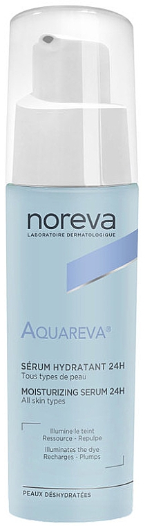 Sérum à l'acide hyaluronique pour visage - Noreva Aquareva Moisturizing Serum 24H