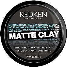 Modellierende Paste starke Fixierung Redken Rough Clay Matte Texturizer 20