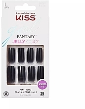 Künstliche Nägel mit Kleber Kiss Fantasy On-Trend Translucent Nails Jelly Color